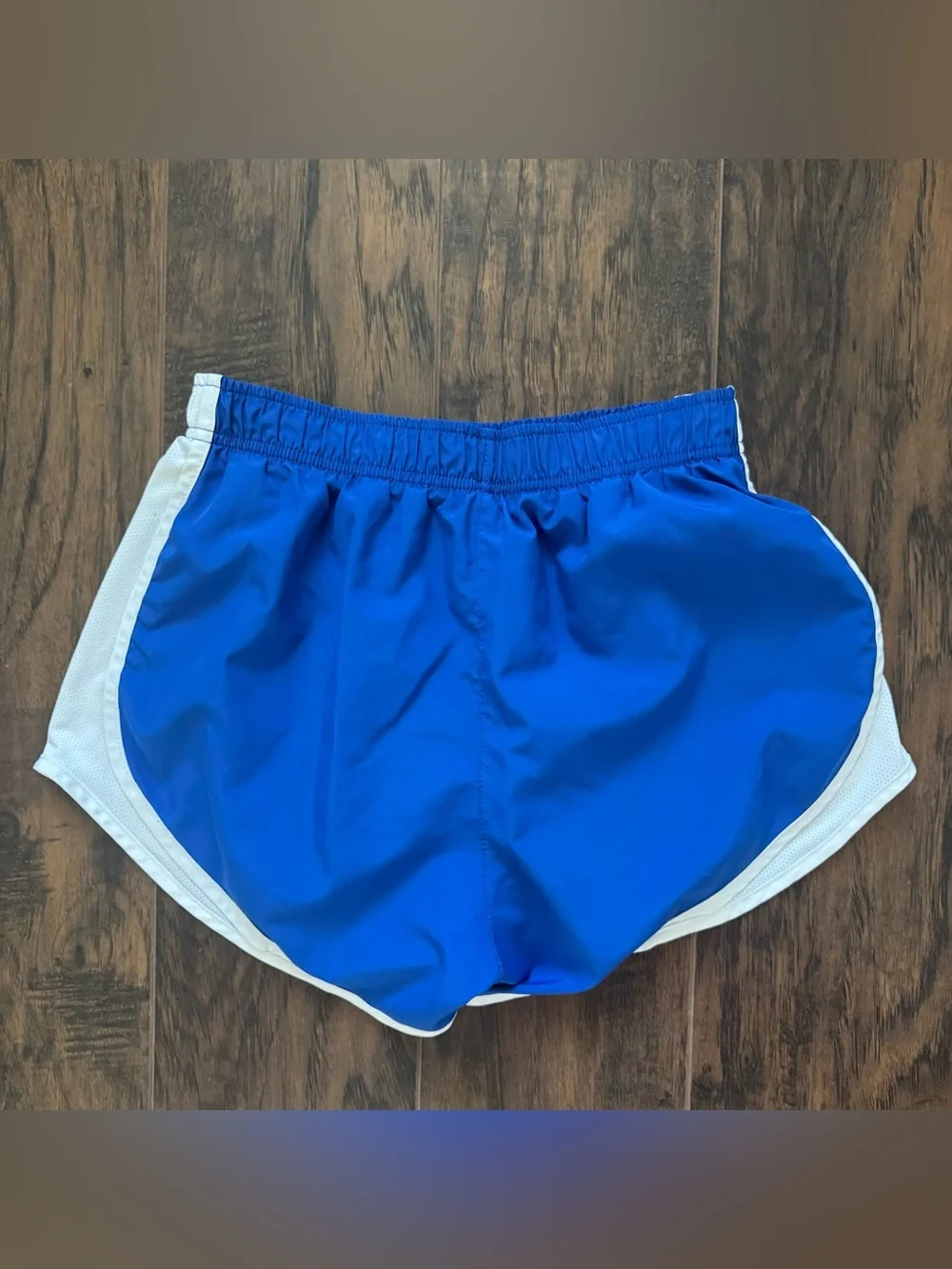 Nike Blue and White Athletic Running Shorts